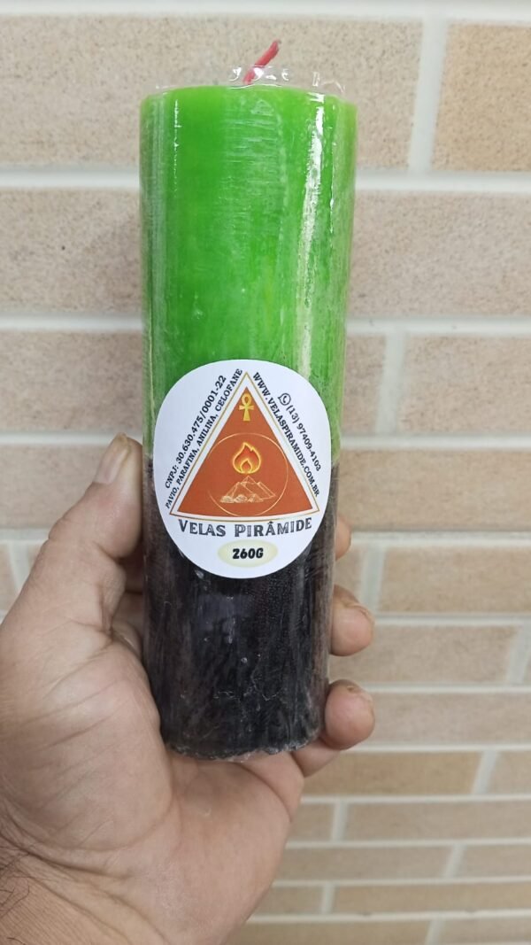 VELA 07 DIAS PRETA E VERDE