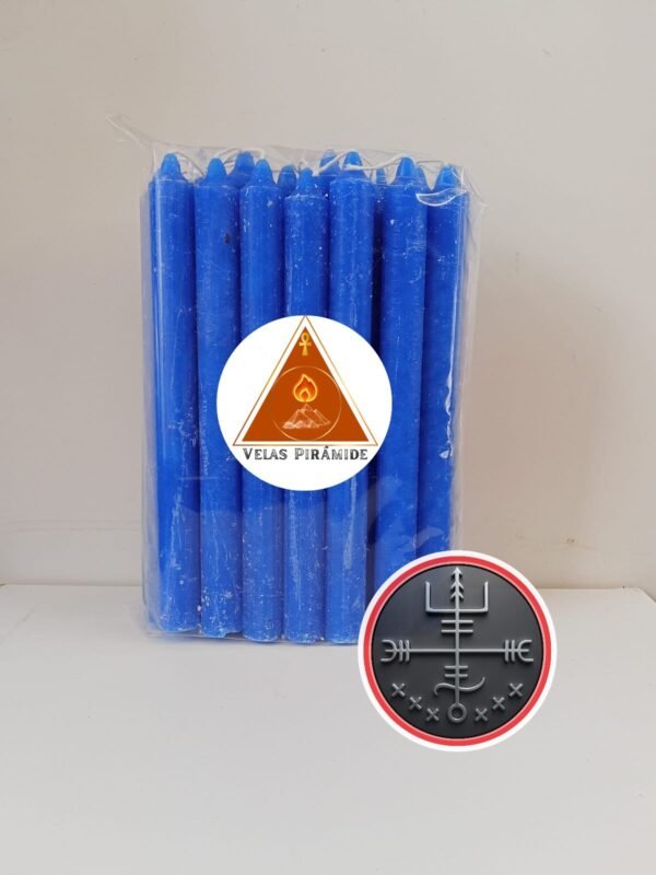 VELA PALITO AZUL ESCURO